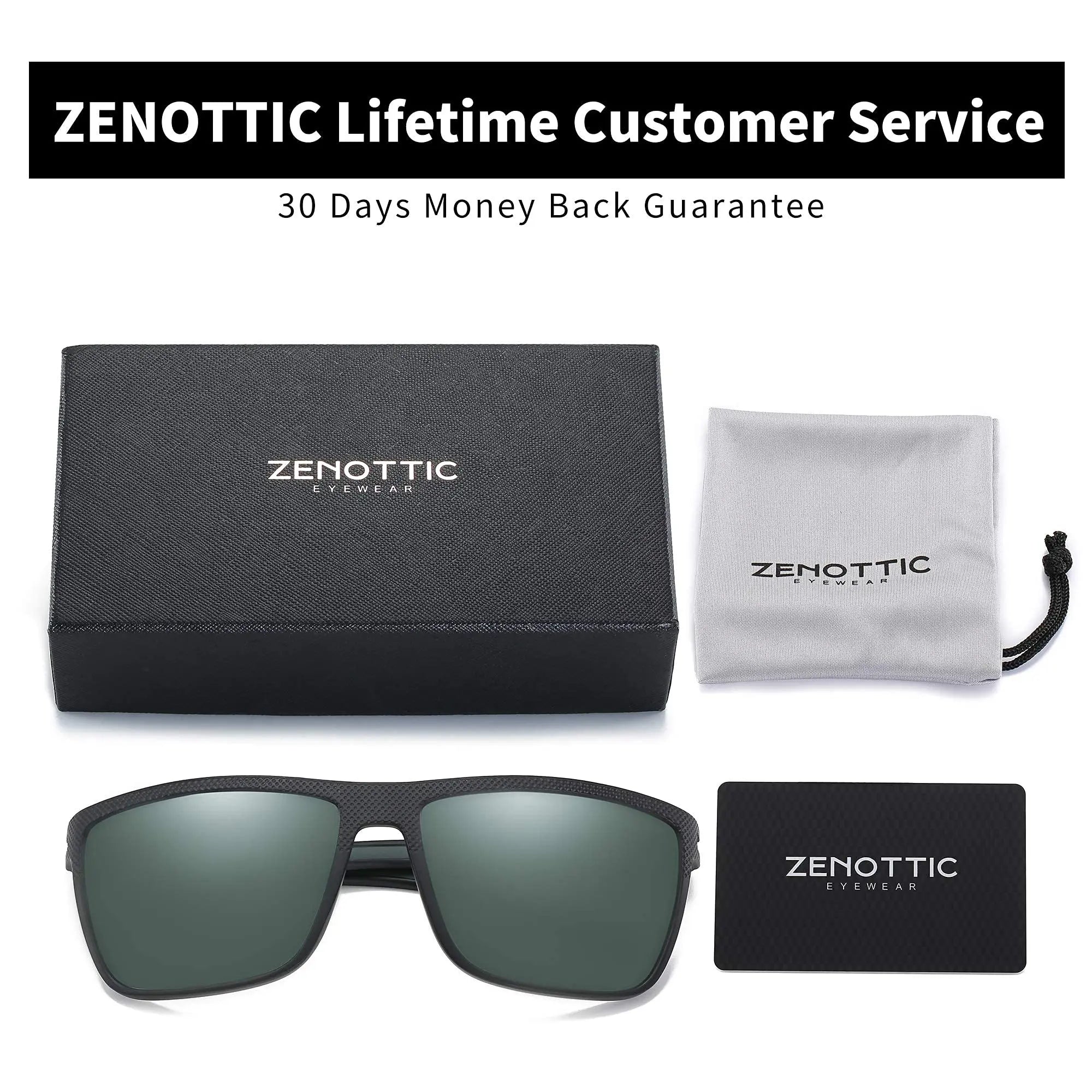 Zenottic Men's Polarized Sunglasses – UV400 TR90 Frame