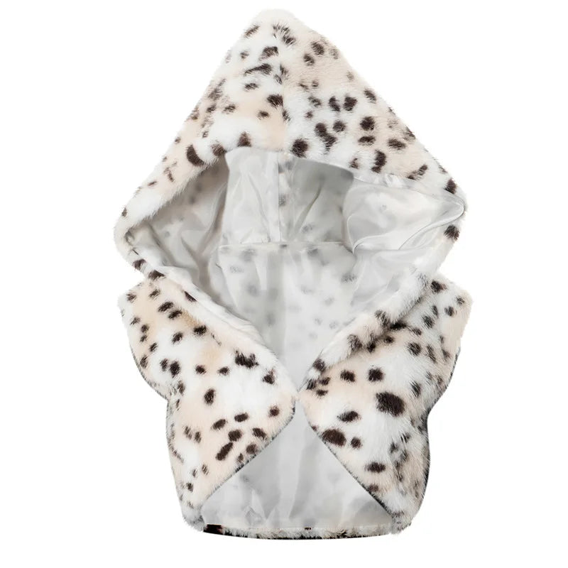 Faux Fur Hooded Scarf & Balaclava Hat