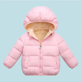 Kids’ Plush Cartoon Hooded Jacket