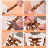 8mm Elastic No-Tie Shoelaces with Button Lock