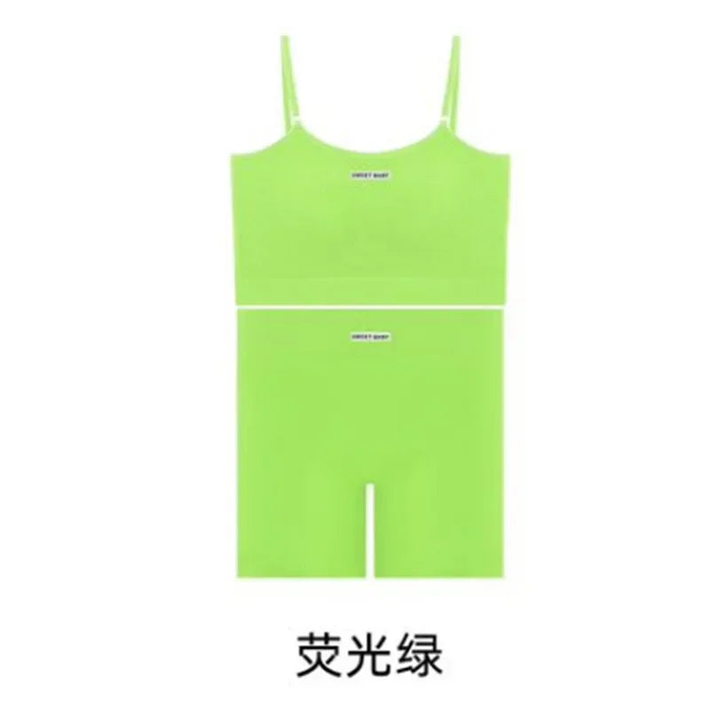 Women Seamless Yoga Sets Summer Fitness Workout Suits Sport Bra High Waist Leggings Sexy Outfits 2024 Female Casual Sportswear