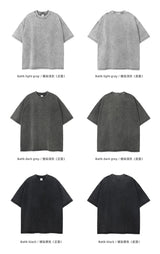 Men's Washed Cotton T-Shirt, Loose Fit 275gsm