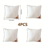 4 Packs of High-Quality Luxury High-Rebound Throw 45*45Pillows, Sofa Cushions, Premium Home Pillow Throw Pillows for Cars Sofas