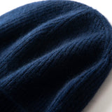 MERRILAMB Men's Pure Cashmere Ribbed Beanie | Soft & Warm