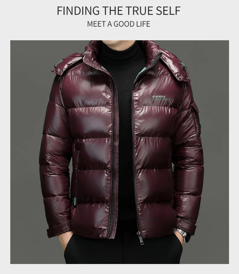 Men's Quilted Hooded Parka – Warm Winter Jacket