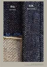 Red Tornado NOIR 21oz Selvedge Denim Straight Cut Jeans Indigo Rugged Style Men Pants