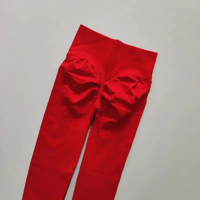 High-Waist Seamless Yoga Leggings – USA-Made Push-Up Fitness & Gym Tights