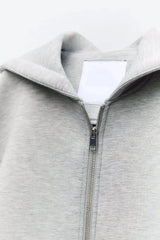 Women’s Relaxed Fit Hooded Zip Sweatshirt