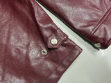 Burgundy Embroidered Streetwear Jacket