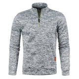 Animal Game Men's Half Zipper Sweatshirts Long Sleeve Solid Pullover Turtleneck Streetwear Warm Jacket Sport Coats Outerwear