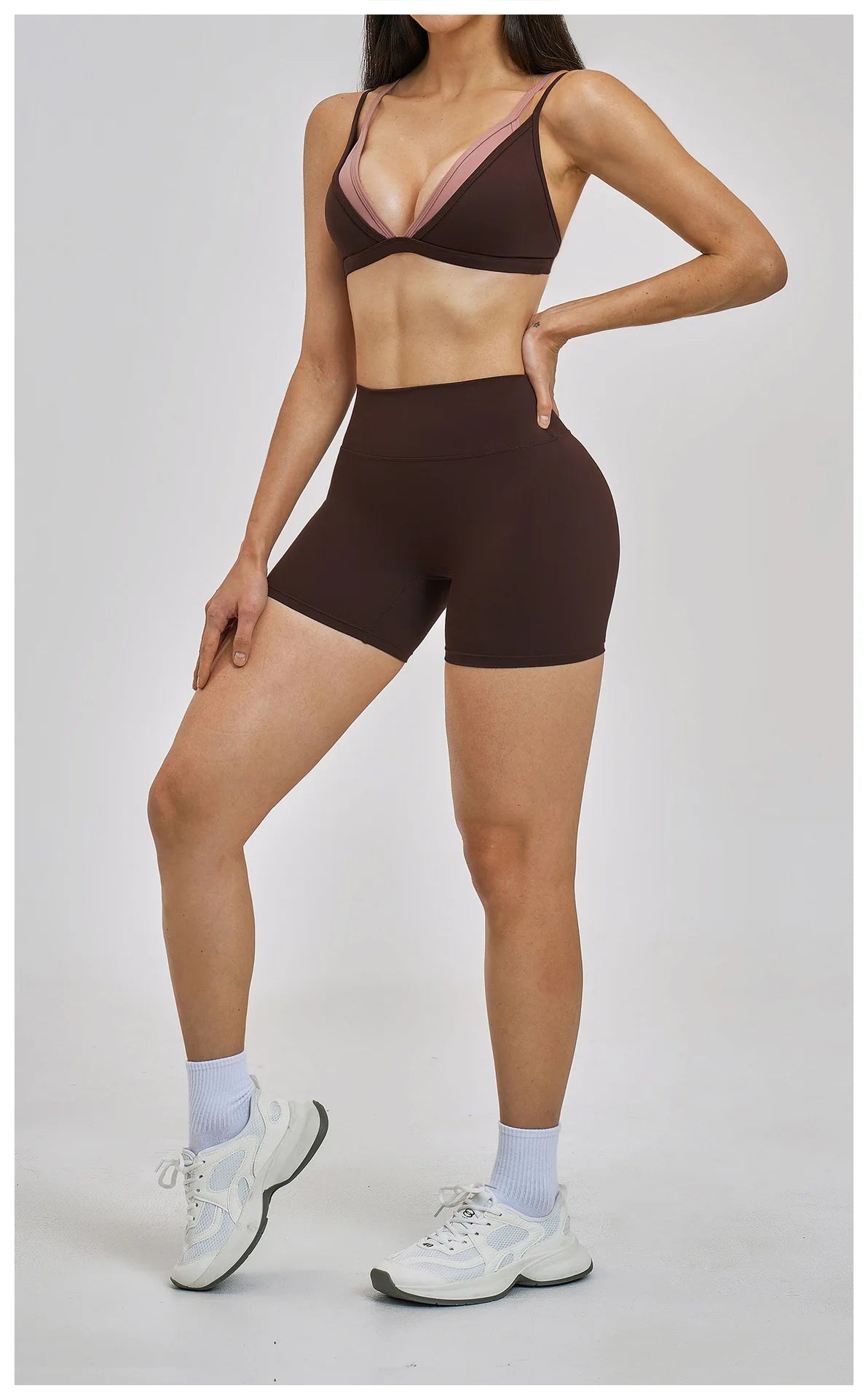 Yoga Sets 2PCS Women's Tracksuit Fitness Outfits Sportswear Workout Set Sports Bra High Waist Leggings Gym Clothing Sports Suits