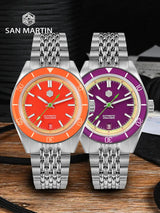 San Martin 39.5mm Summer Dive Watch Fashion Fun Fruit Series Men Sports Watches NH35 Automatic Mechanical 20 ATM SN0116 Reloj