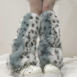 Women's Plush Leg Warmers for Winter & Y2K Outfits