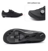 WILDTO Carbon Fiber Sole Cycling Shoes Hardness10 Wear Resistant Road Riding Sneakers Mens Thermoplastic Adjustable Bicyle Shoes