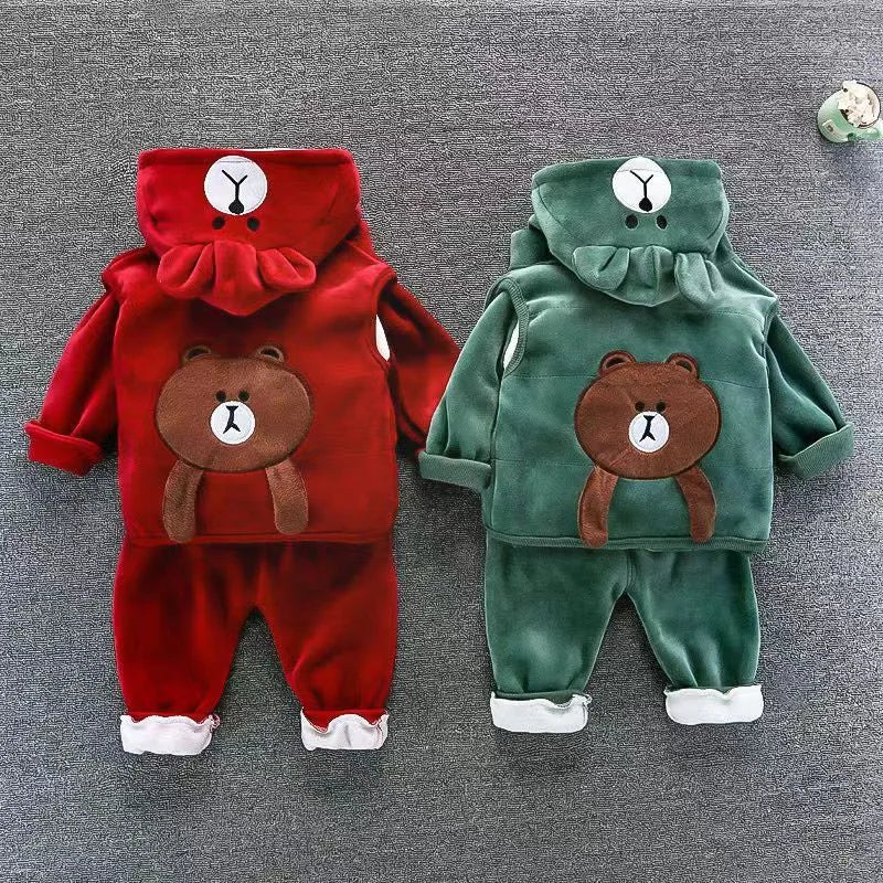 Children’s 3-Piece Padded Cartoon Outfit