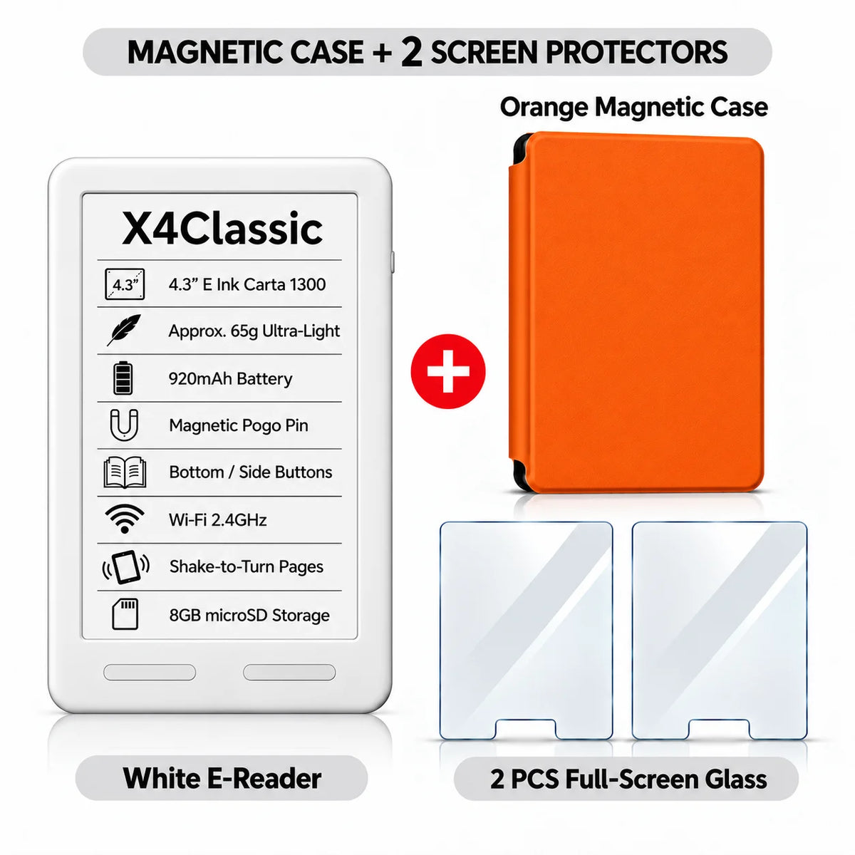 XTEINK Pocket E Ink E-Reader for Travel & Daily Reading