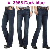 Men's Mid-Rise Flare Jeans | Slim Fit Denim Trousers