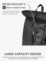 HK Expandable Travel Backpack Men Large Capacity Waterproof 15.6” Laptop Bag Hiking Rucksack Cycling Daypack Bag with USB Port