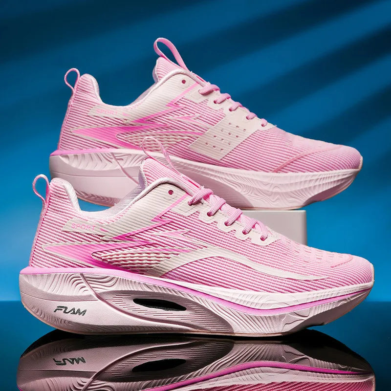 Marathon Running Shoes — Carbon Board, Air Cushion, Breathable & Lightweight Sneakers for Men & Women