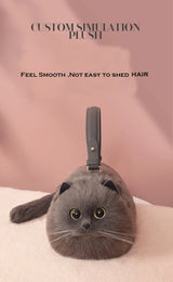 Gray Cat bag Messenger Bag versatile small and cute, fashionable bag Women's Cross bag autumn and winter design