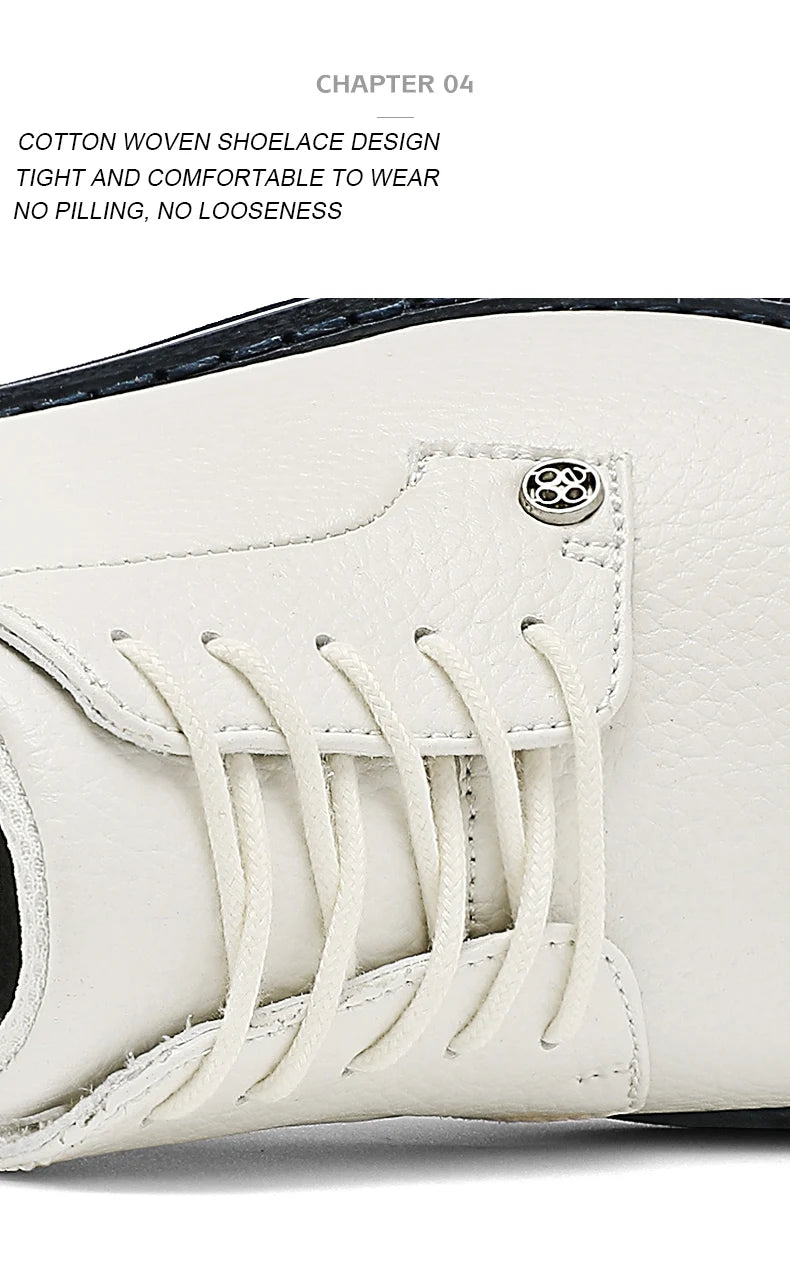Golf Shoes For Men 2024 New White Professional Waterproof Non-slip Spikeless Outdoor Leisure Walking Training Golfer Sneakers