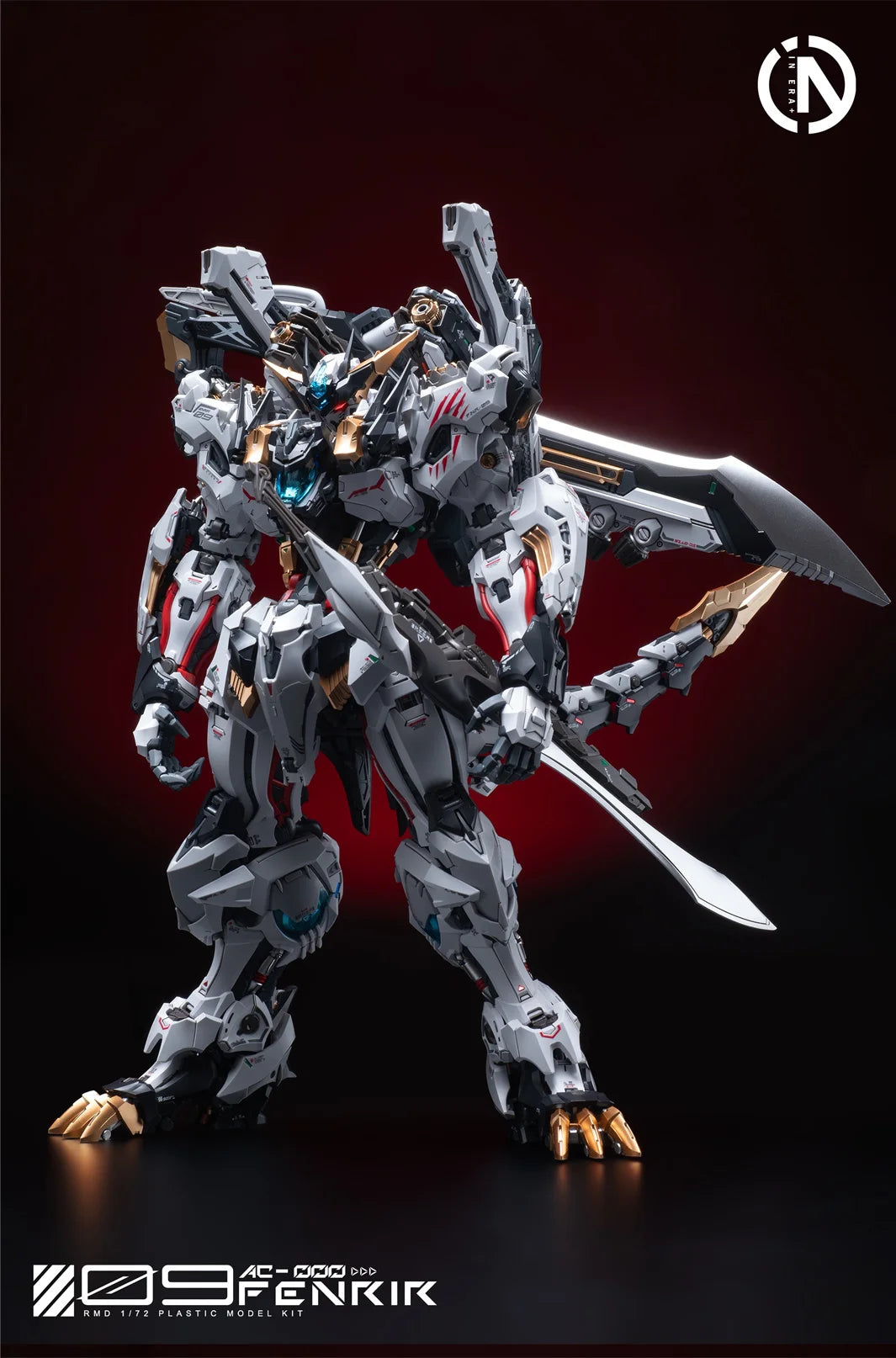 New In Stock IN ERA+ FNR-09 FENRIR Assembling Model Mecha Toys  Infinite Dimension RMD 1/72 PLASTIC MODEL KIT Wolf king