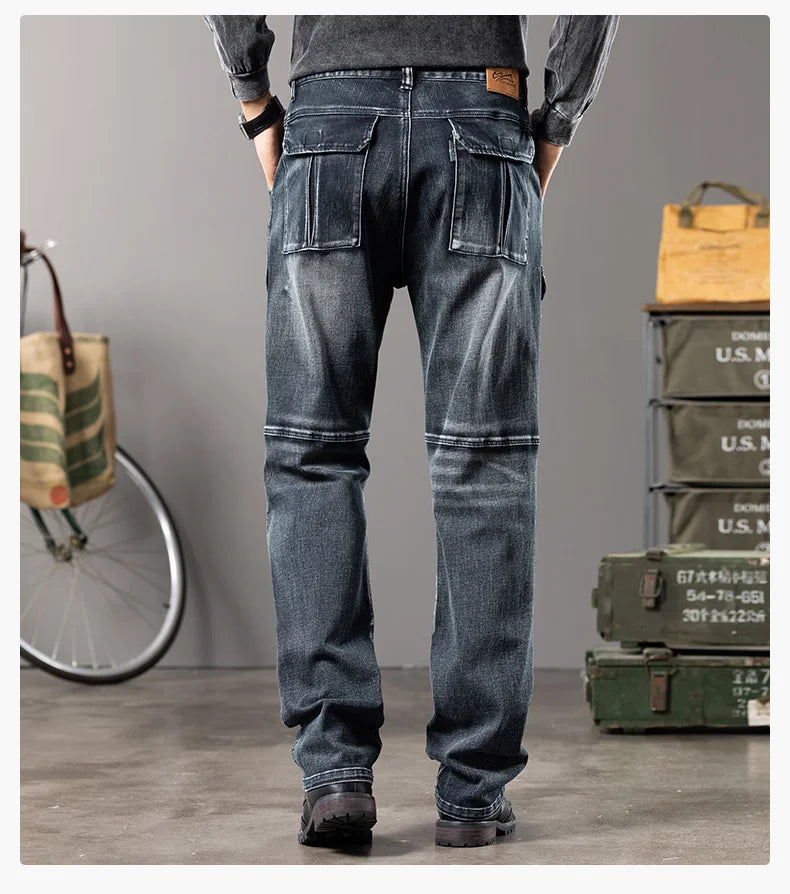 Men's Wide-Leg Straight Jeans | Relaxed Workwear Fit
