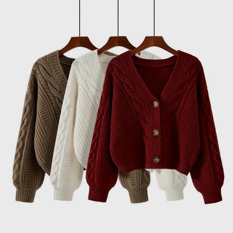 Women's Button-Front Knit Cardigan