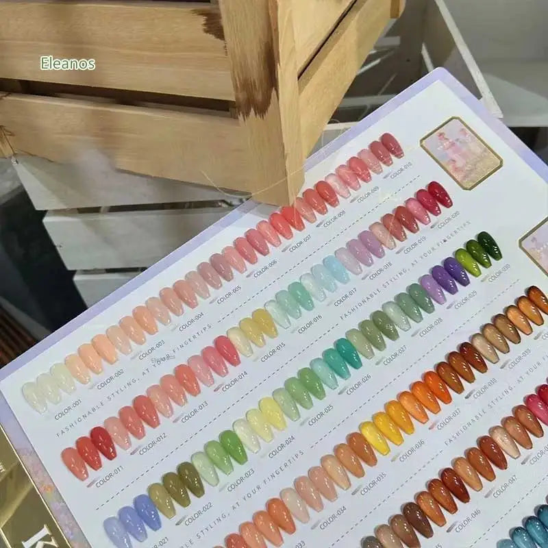 Eleanos 60-Piece Jelly Opal Gel Polish Set