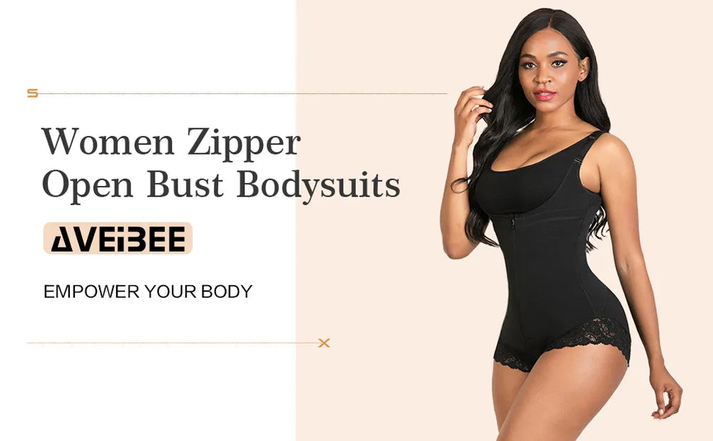 USA-Made Colombian Body Shaper | Lace Tummy Control Bodysuit & Waist Traine