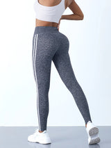High-Waist Side Stripe Performance Leggings