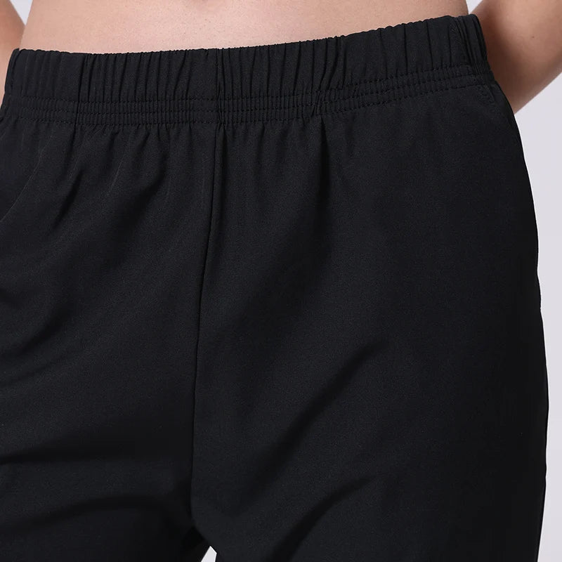 Women's Ankle-Length Harem Pants with Pockets
