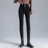Women's High Waist Stretch Jeans – Slim Denim Pants