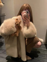 Women's Faux Mink Fur Coat – Loose Fit