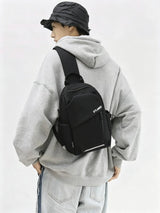 Unisex Sling Backpack Chest Bag Men Women Lightweight Crossbody Bag for Cycling Hiking Travel Tablet Sports Shoulder Bag