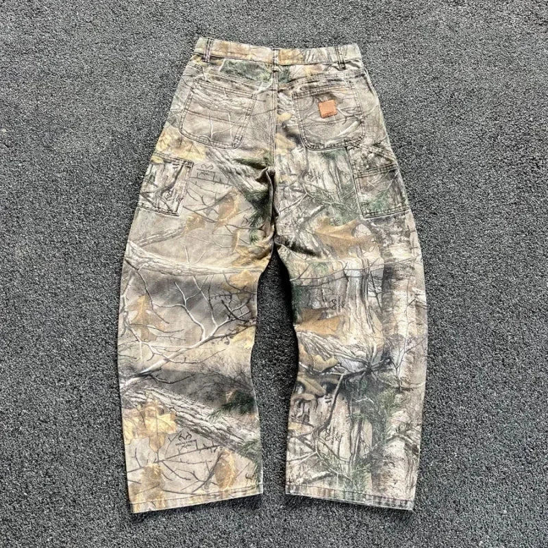 Y2K Retro Camo Zip-Up Hoodie