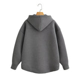 High Street Oversized Zip Hoodie
