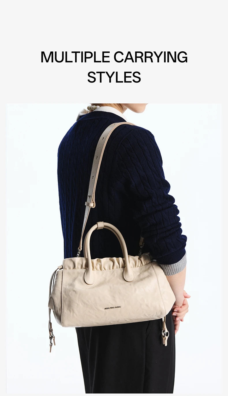 Amazing Song Cloud Hobo Bag – Genuine Leather Crossbody