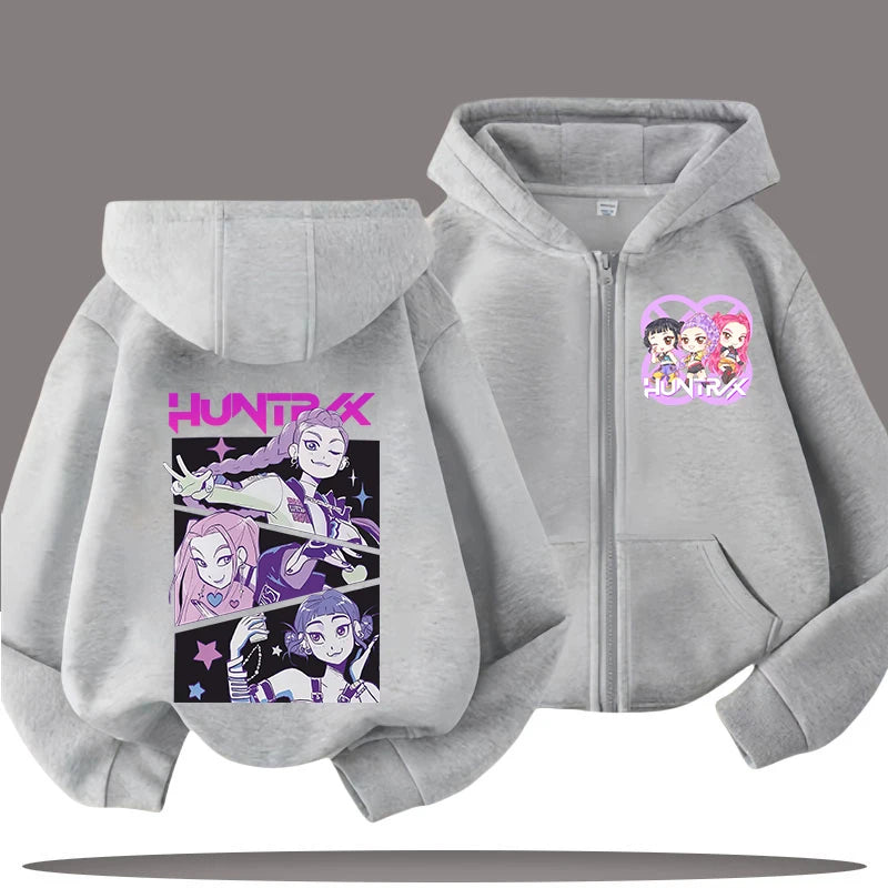 Demon Hunters Kids' Hooded Zip Jacket