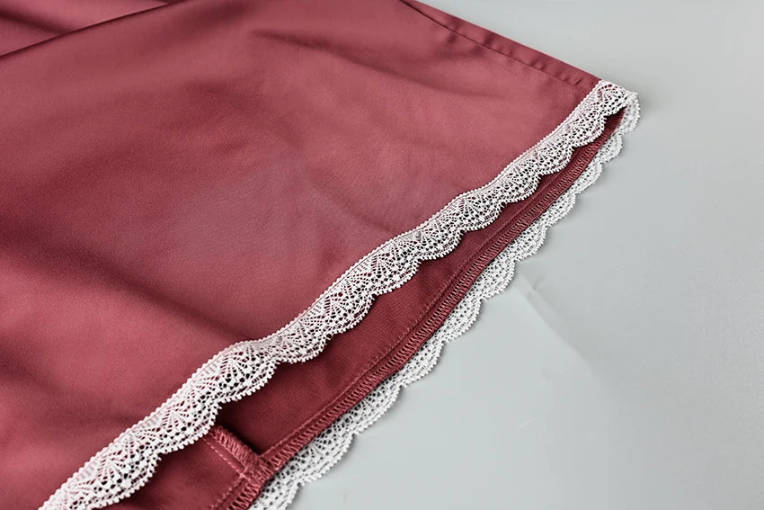 Elegant High-Waist Satin Mini Skirt