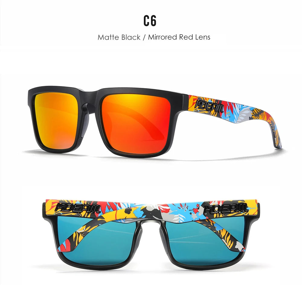 KDEAM Men's Polarized Sunglasses Square Casual Outdoors Sun Glasses Women Unisex Sunglass For Couple With New Package