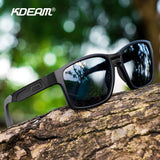 KDEAM New Polarized & Photochromic Sunglasses Unisex Size Square TR90 Sun Glasses For Fishing Golfing Driving Jogging