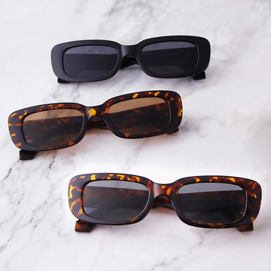 28 PCS Rectangle Sunglasses | UV400 Unisex Set