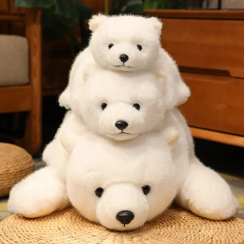 Soft Animal Plush Pillow – Bear & Panda Cuddle Doll