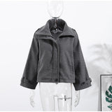 Women's Stand Collar Zip Jacket – Autumn/Winter