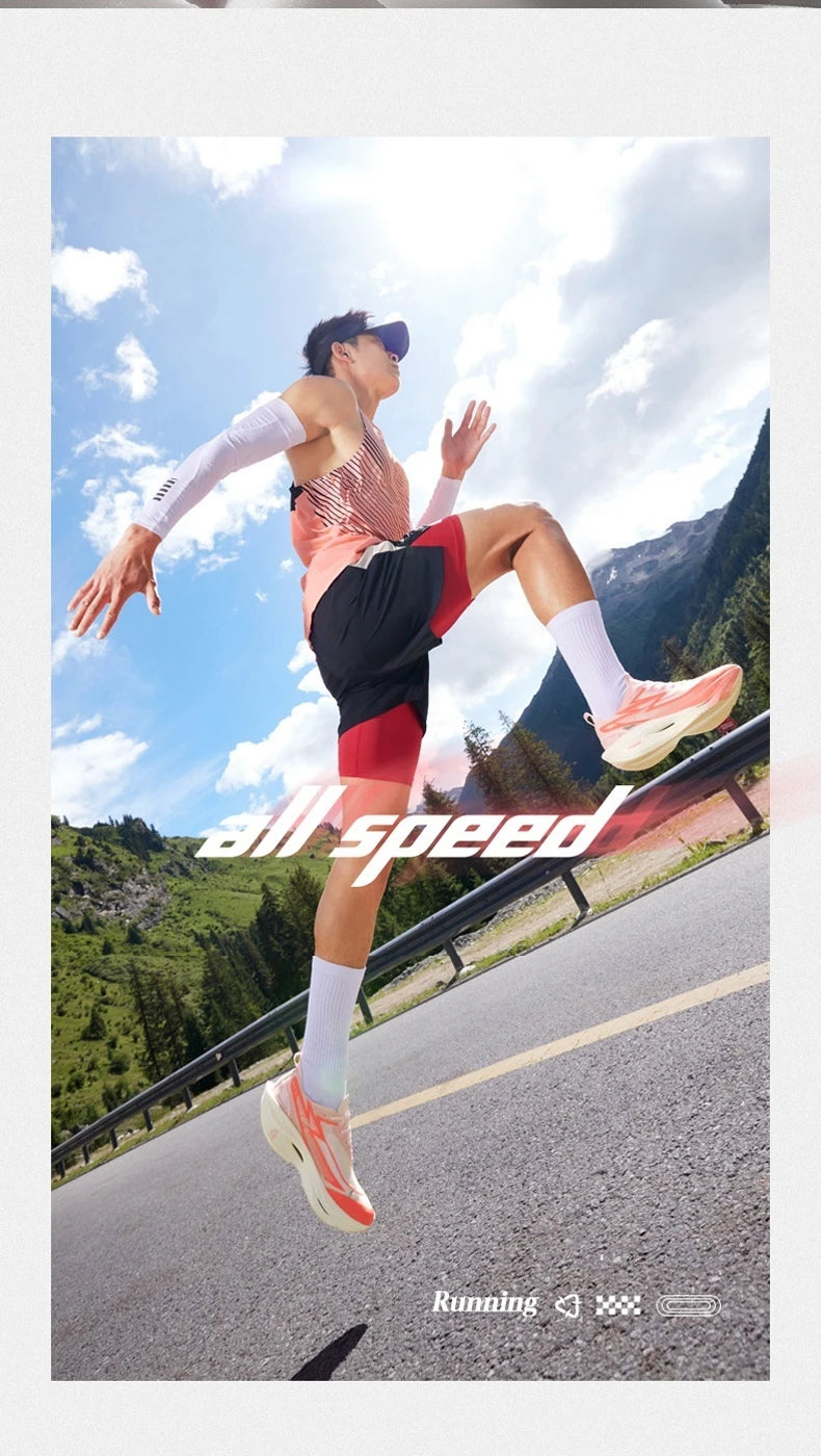 361 Degrees Flame 3.5 Men Running Shoes Carbon Plate Racing Marathon Professional Cushioning Anti-slip Male Sneaker 672512215F