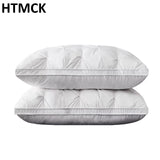 HTMCK 5-Star Hotel Comfortable Sleeping Pillow Three-Dimensional Soft Bilateral Washed Solid Color  Sleeping Pillows