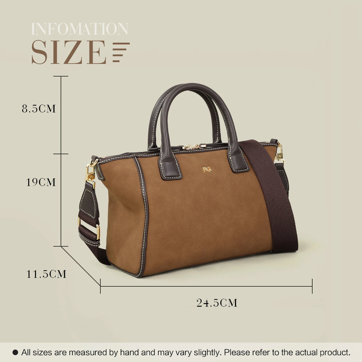 PG 2026 Women's Luxury Tote Bag High Capacity Shoulder Handbag Fashion Designer Casual High-end Minimalist Elegant Women's Bag