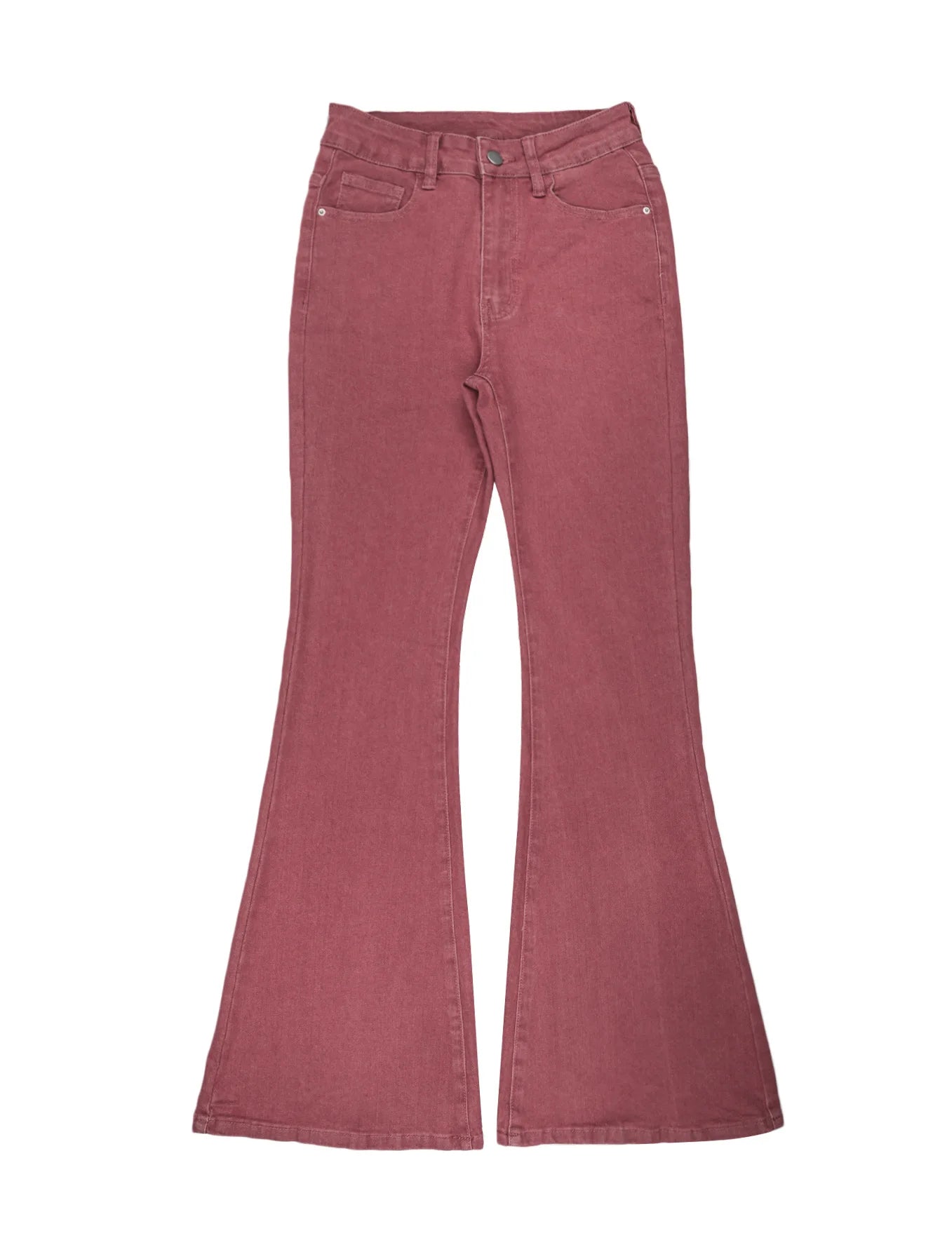 Women's Y2K Wide-Leg Bootcut Jeans – High Waist
