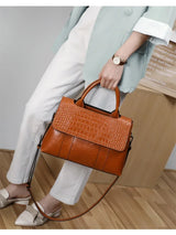 Women's Cow Real Leather Crossbody Bag Female Cowhide Designer Luxury Shoulder Bags Ladies Casual Retro Large Capacity Handbag